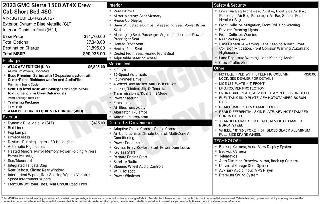 Used 2023 GMC Sierra 1500 AT4X w/ AT4X AEV Edition image 28