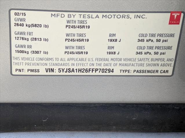 Used 2015 Tesla Model S 85D image 16