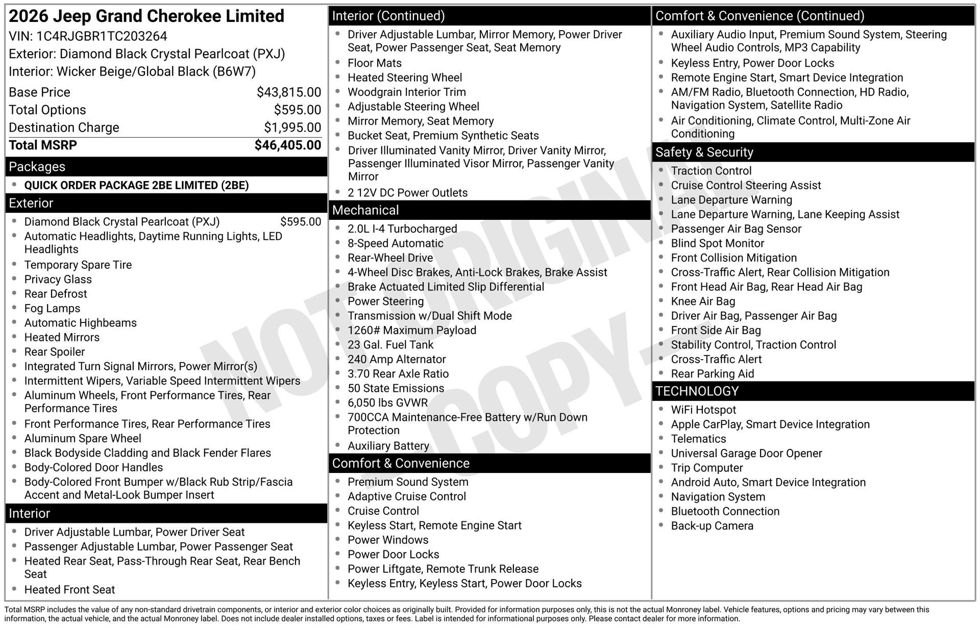Used 2026 Jeep Grand Cherokee Limited RWD image 41