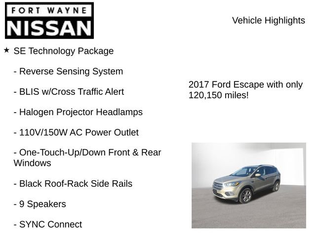 Used 2017 Ford Escape SE w/ Equipment Group 201A image 7