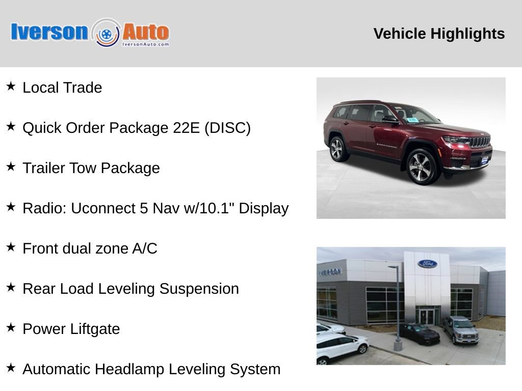 Used 2024 Jeep Grand Cherokee L Limited w/ Trailer Tow Package image 2