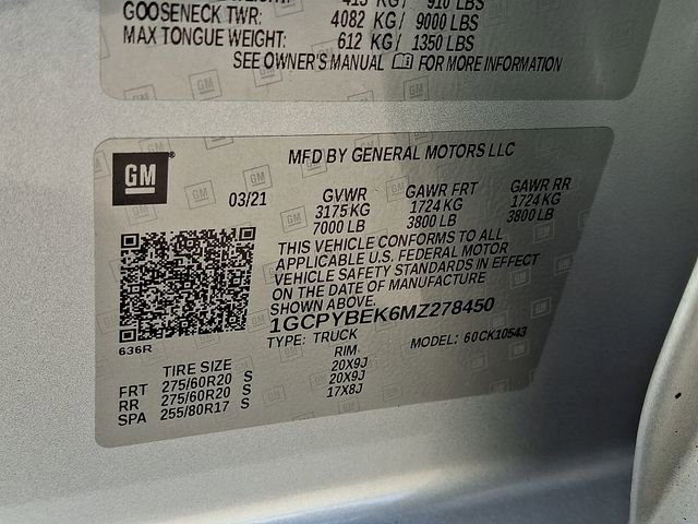 Used 2021 Chevrolet Silverado 1500 Custom w/ LPO, Dark Essentials Package image 25