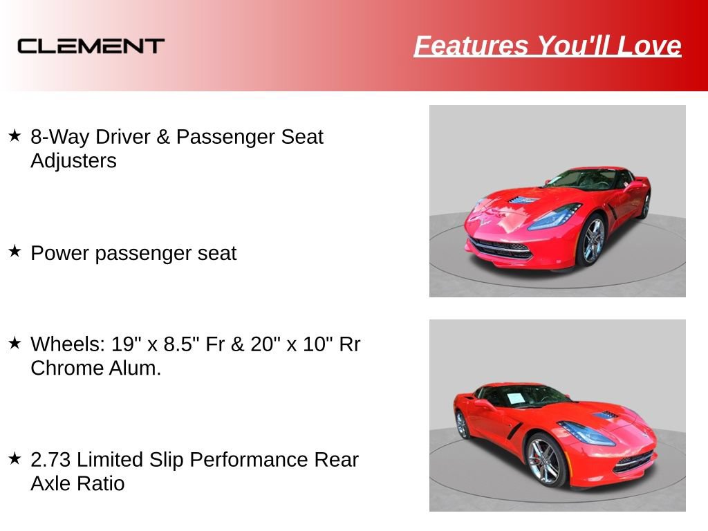 Used 2019 Chevrolet Corvette Stingray Coupe w/ Z51 1LT RWD image 14