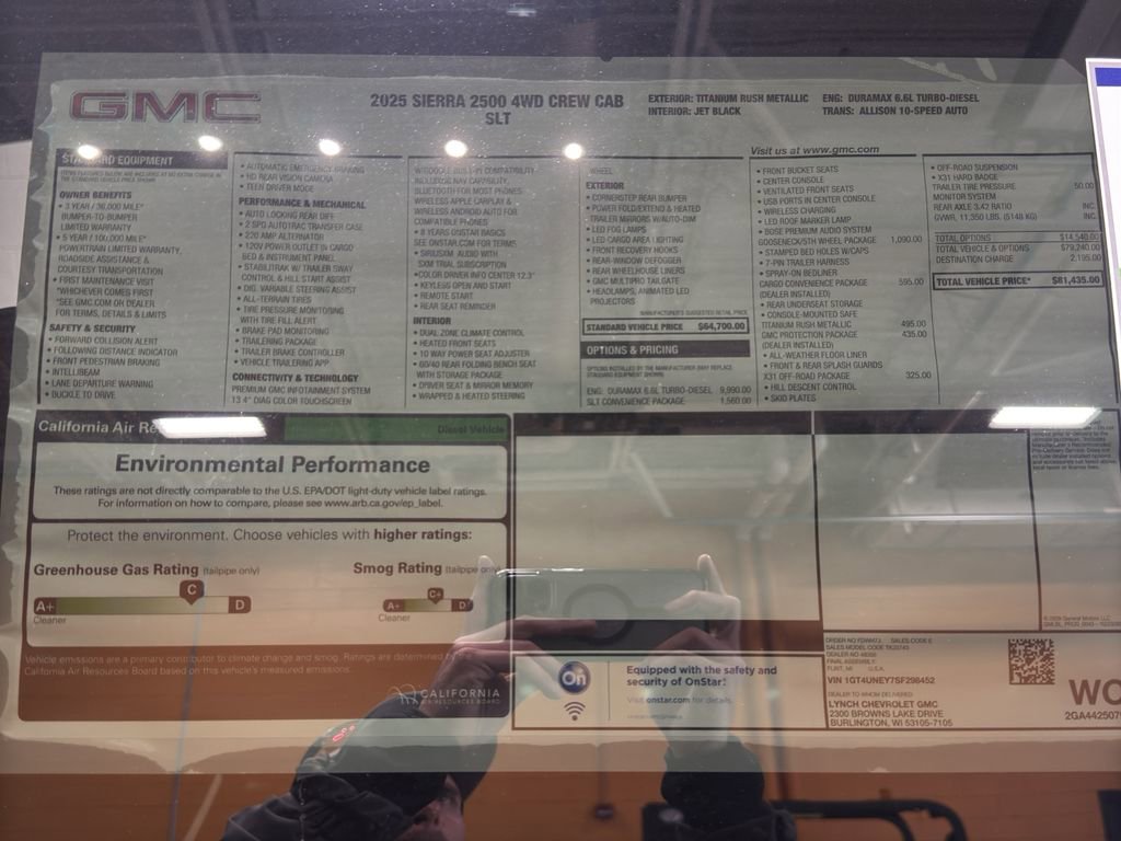 New 2025 GMC Sierra 2500 SLT w/ SLT Convenience Package image 47