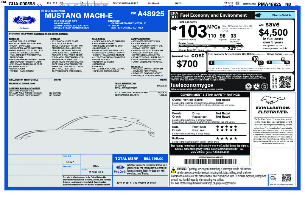 Used 2023 Ford Mustang Mach-E Premium RWD image 6