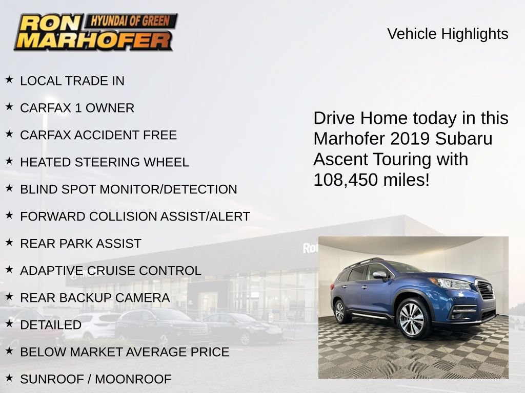 Used 2019 Subaru Ascent Touring w/ Popular Package #2 AWD/4WD image 14