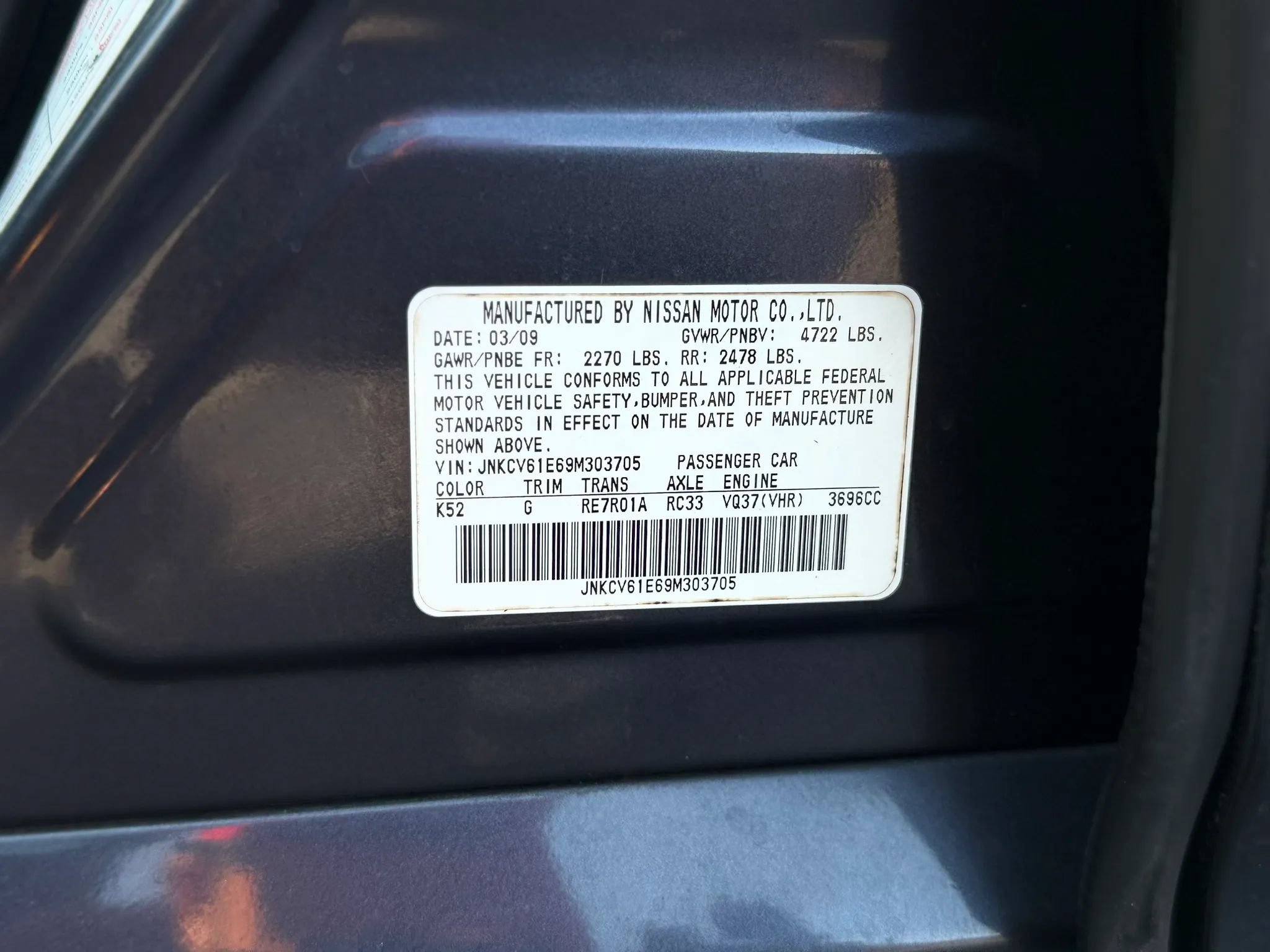 Used 2009 INFINITI G37 Journey w/ Premium Pkg RWD image 37
