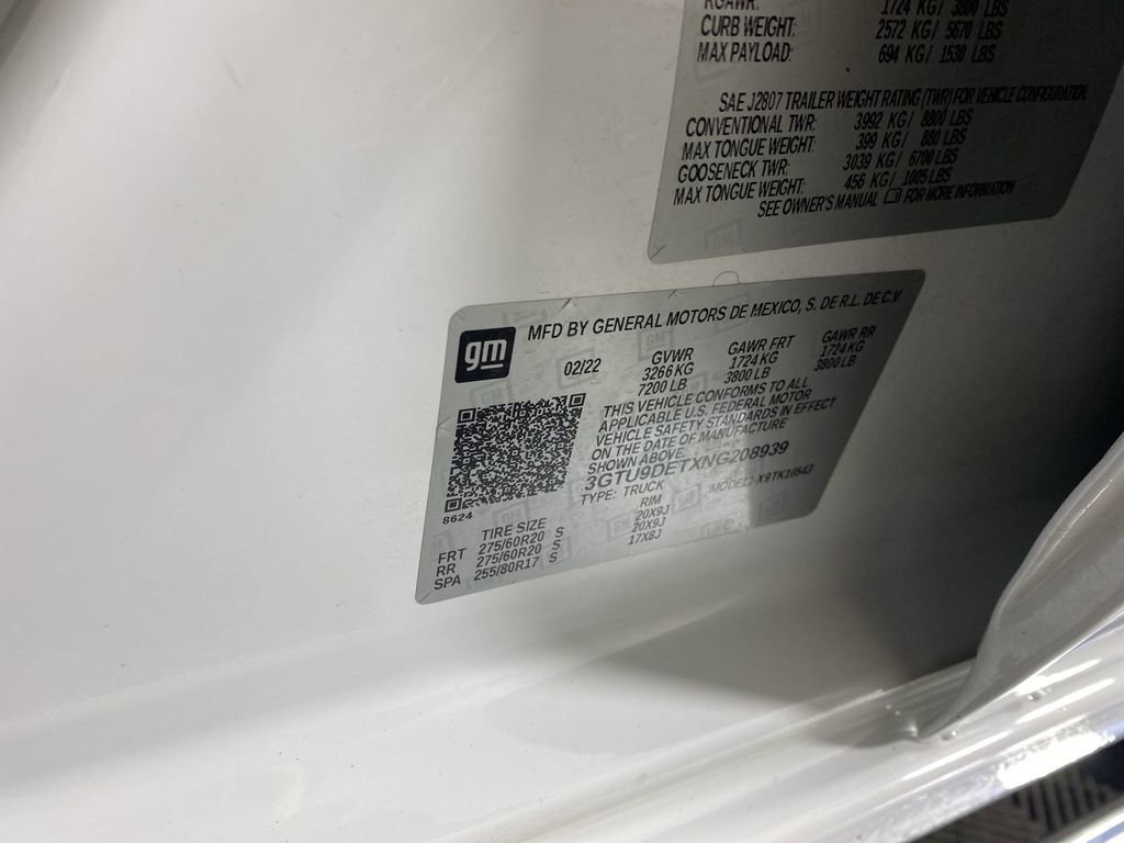 Certified 2022 GMC Sierra 1500 SLT w/ SLT Premium Package image 36