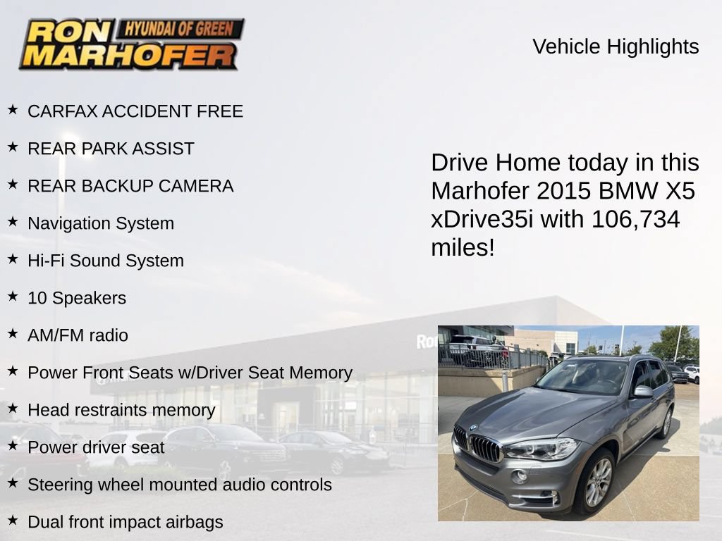 Used 2015 BMW X5 xDrive35i AWD/4WD image 13