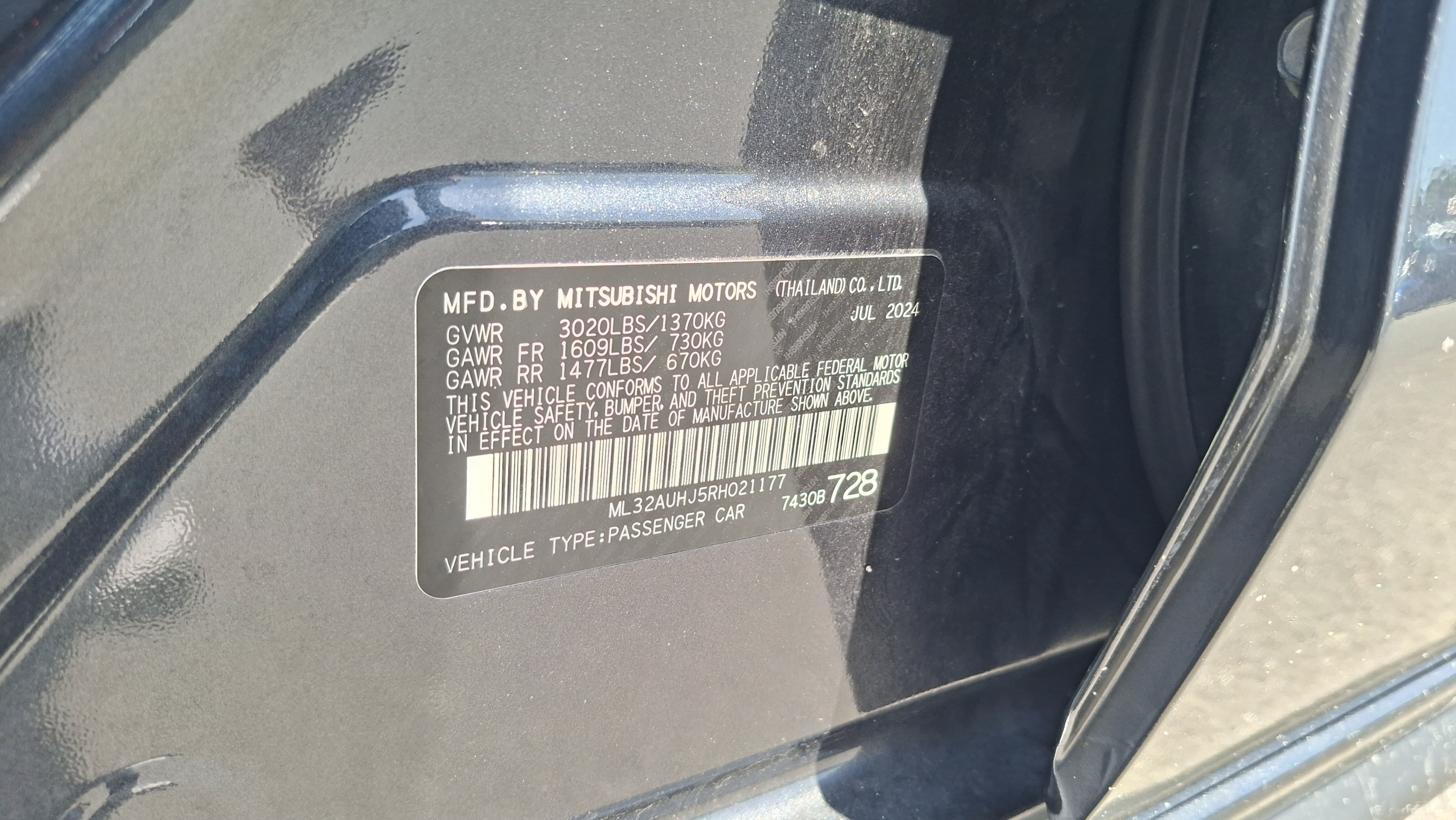 Used 2024 Mitsubishi Mirage ES FWD image 26