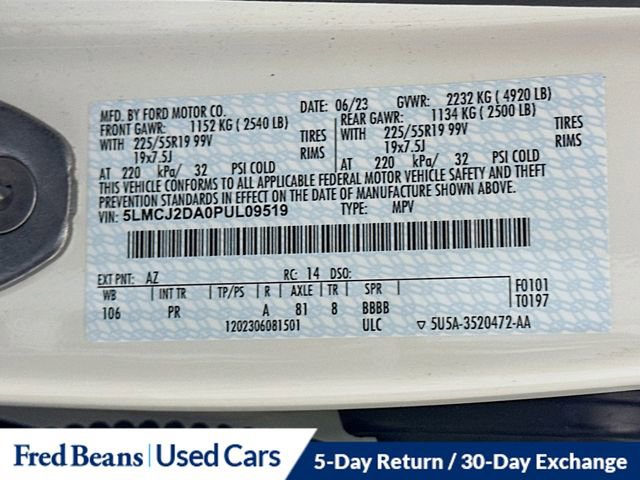 Certified 2023 Lincoln Corsair Reserve w/ Equipment Group 201A AWD/4WD image 40