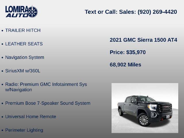 Used 2021 GMC Sierra 1500 AT4 w/ AT4 Value Package AWD/4WD image 33