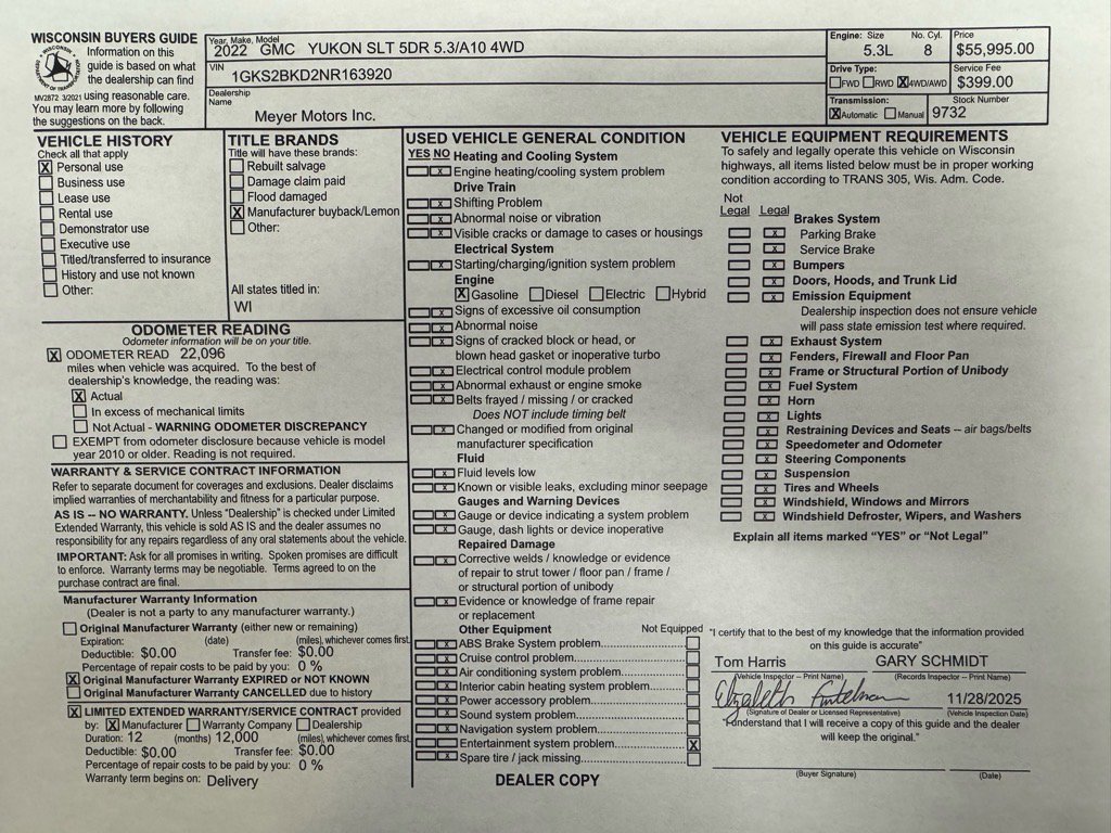 Used 2022 GMC Yukon SLT w/ SLT Premium Package image 30