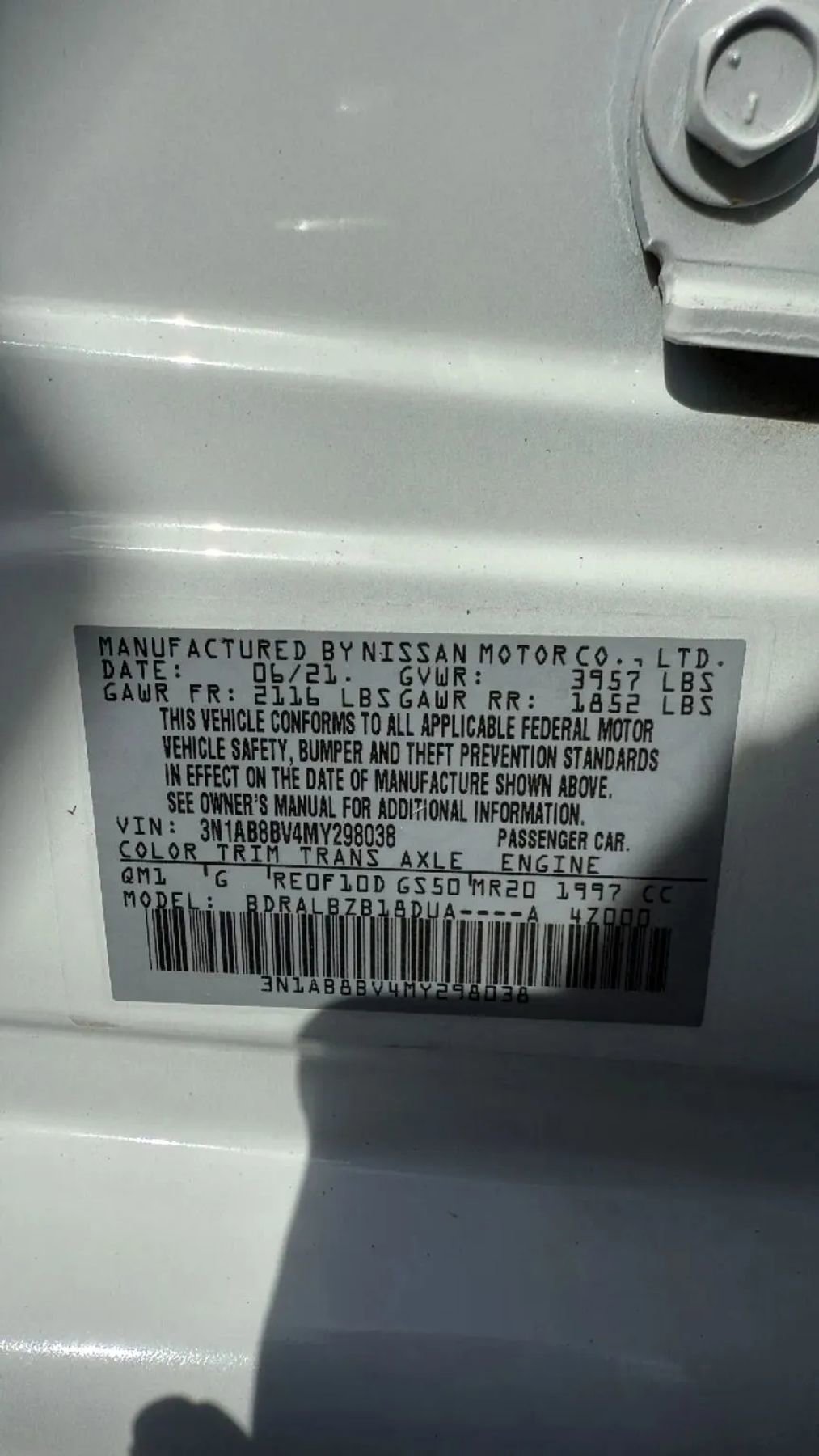 Used 2021 Nissan Sentra S FWD image 30