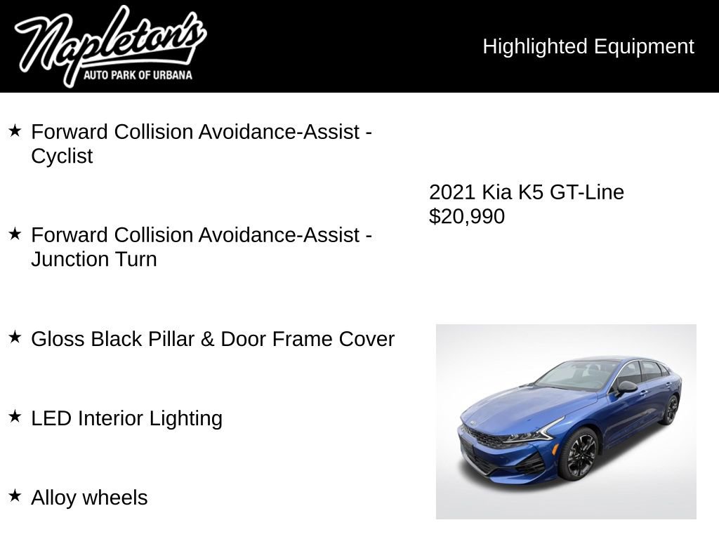 Used 2021 Kia K5 GT-Line w/ GT-Line FWD Premium Package image 8