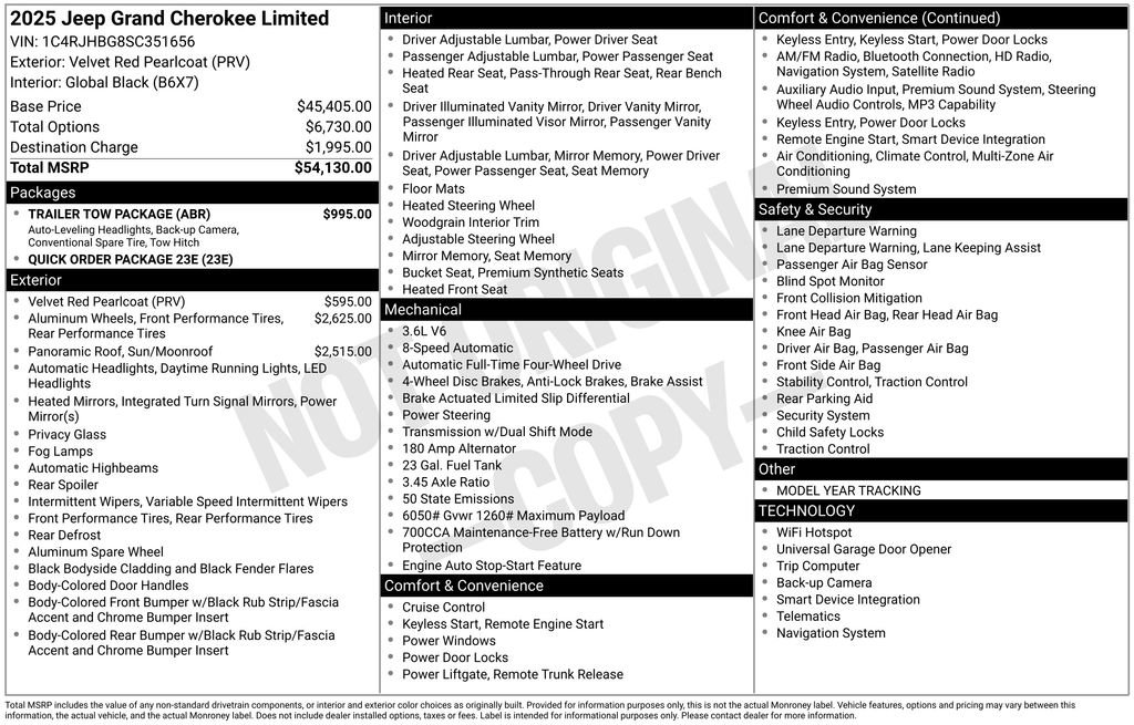 New 2025 Jeep Grand Cherokee Limited w/ Trailer Tow Package image 5