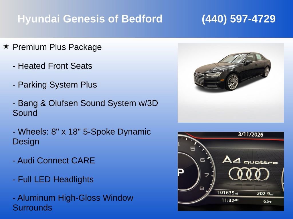 Used 2017 Audi A4 2.0T Premium Plus w/ Premium Plus Package image 21