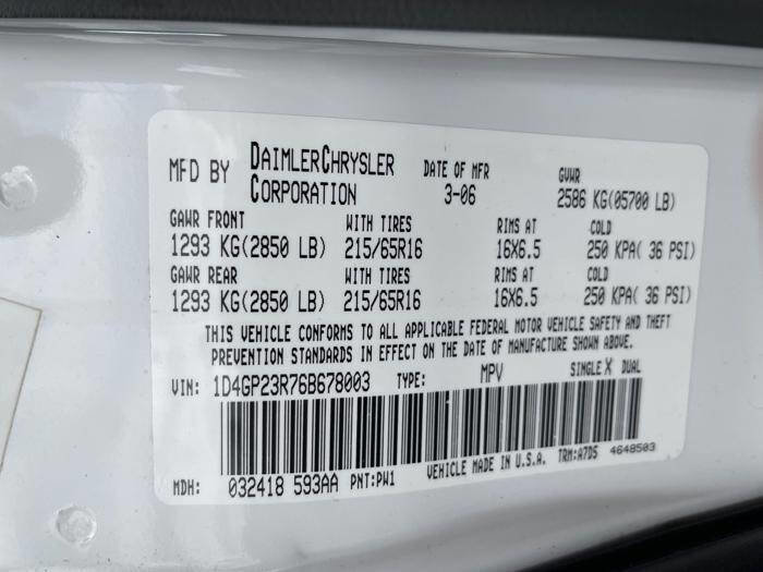 Used 2006 Dodge Grand Caravan w/ PWR Convenience Group FWD image 38