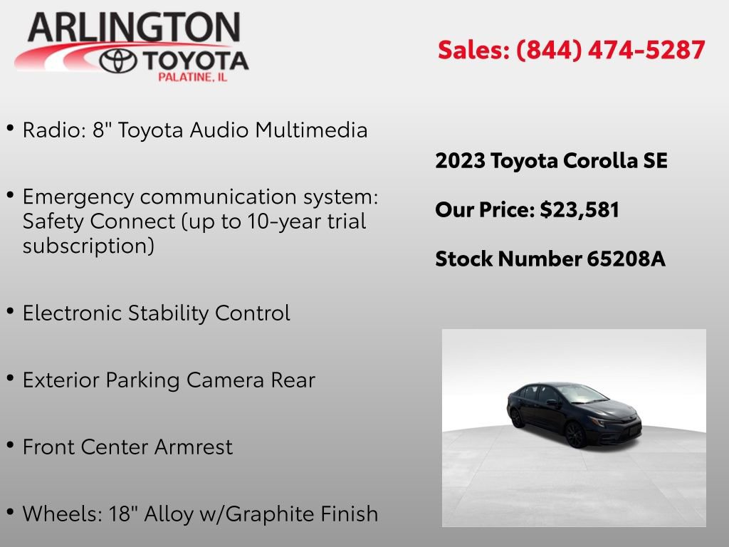 Used 2023 Toyota Corolla SE image 4