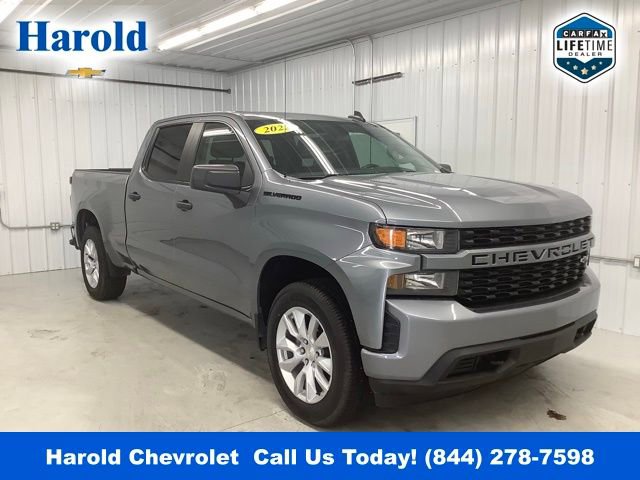 Used 2022 Chevrolet Silverado 1500 Custom w/ LPO, Dark Essentials Package