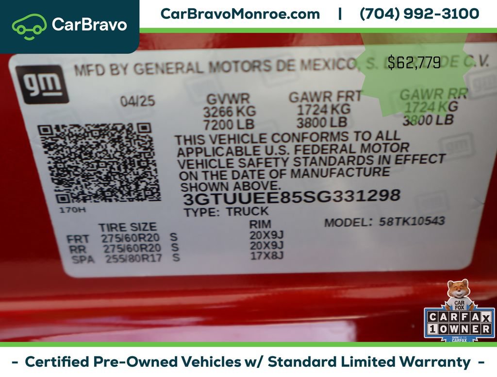 Certified 2025 GMC Sierra 1500 AT4 w/ AT4 Premium Package AWD/4WD image 58