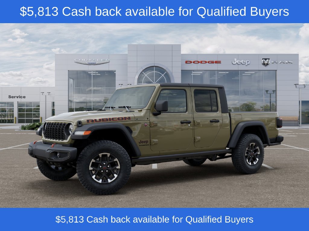 New 2026 Jeep Gladiator Rubicon w/ Steel Power Dome Hood Package AWD/4WD image 2