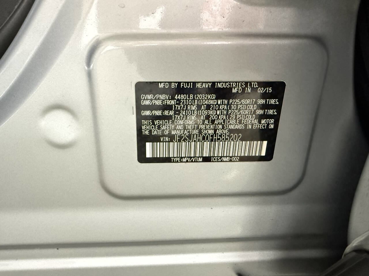 Used 2015 Subaru Forester 2.5i Limited image 33