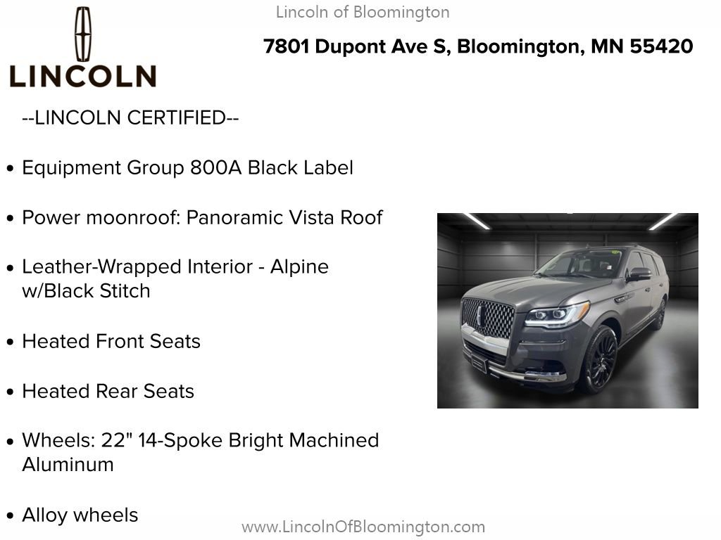 Certified 2023 Lincoln Navigator Black Label AWD/4WD image 6