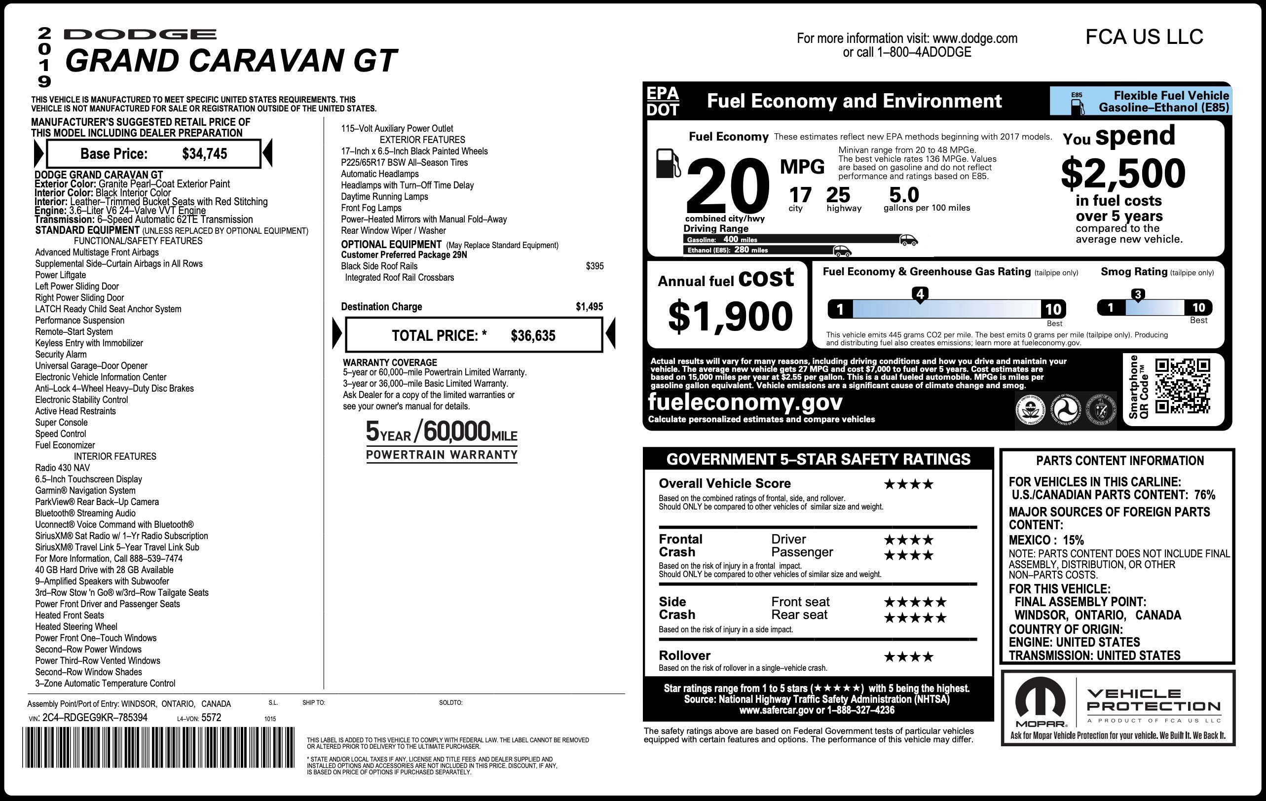 Used 2019 Dodge Grand Caravan GT image 4