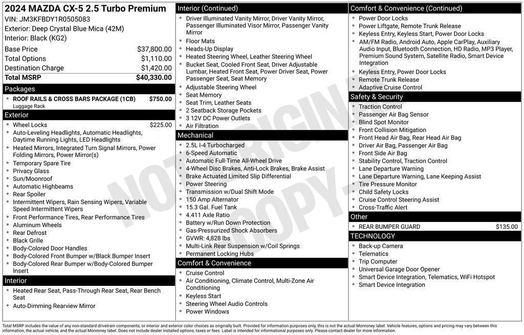 Used 2024 MAZDA CX-5 2.5 Turbo image 36