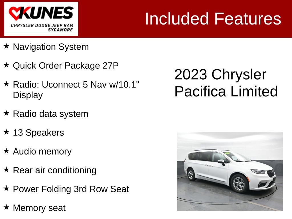 Used 2023 Chrysler Pacifica Limited FWD image 3