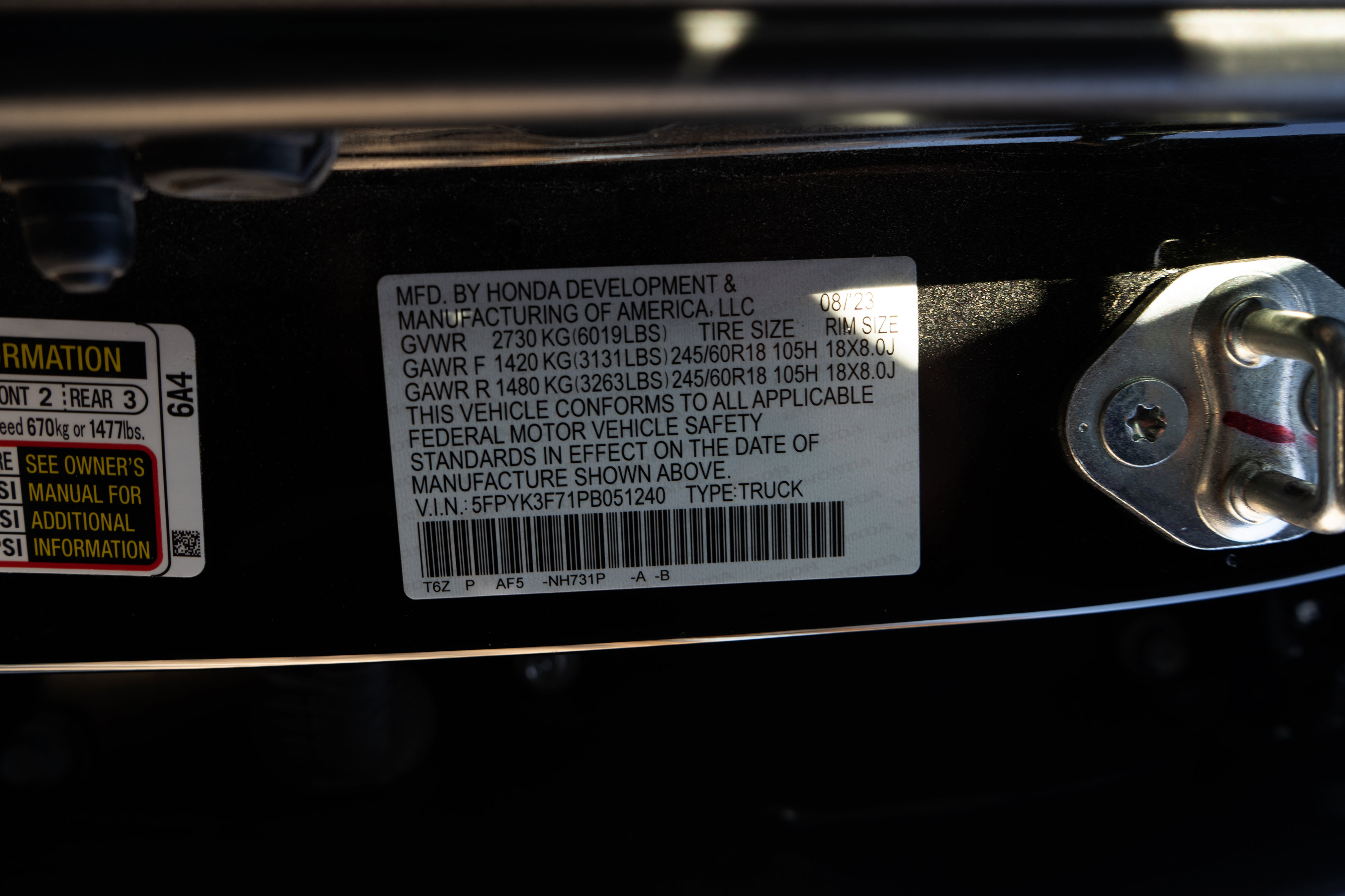 Certified 2023 Honda Ridgeline RTL-E image 47