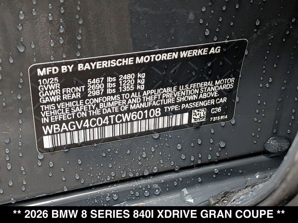 New 2026 BMW 840i xDrive image 31