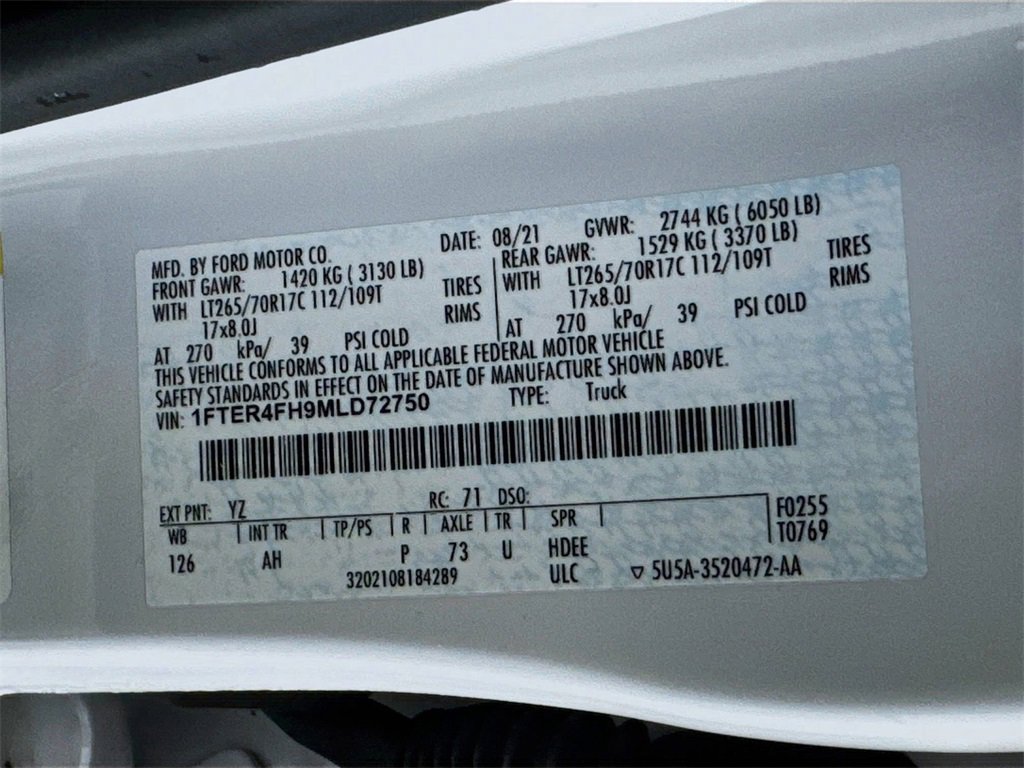 Used 2021 Ford Ranger XLT w/ Tremor Off-Road Package image 33