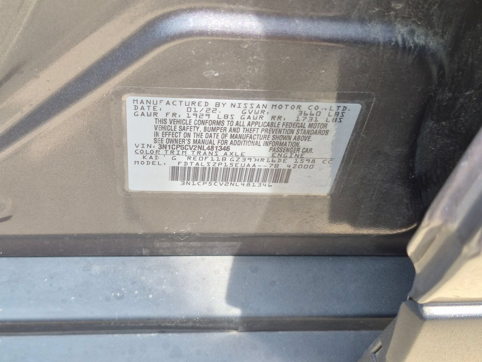 Certified 2022 Nissan Kicks SV FWD image 37