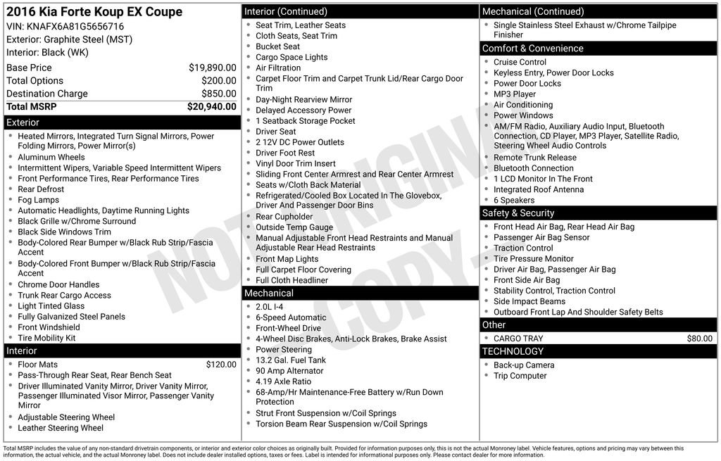 Used 2016 Kia Forte Koup EX image 30