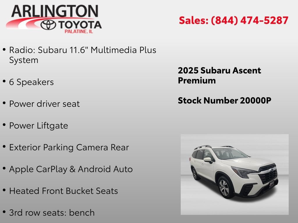 Used 2025 Subaru Ascent Premium AWD/4WD video 2