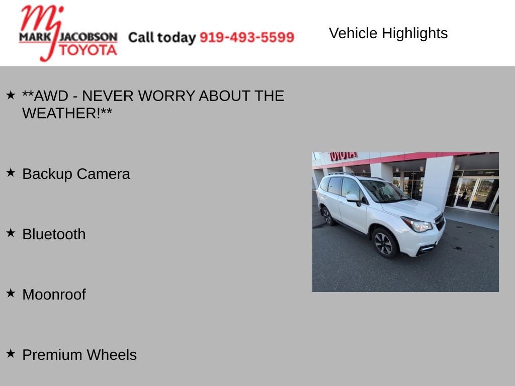 Used 2017 Subaru Forester 2.5i Premium w/ All-Weather Package image 5