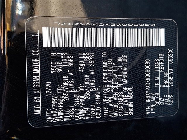 Used 2021 Nissan Armada SV image 29