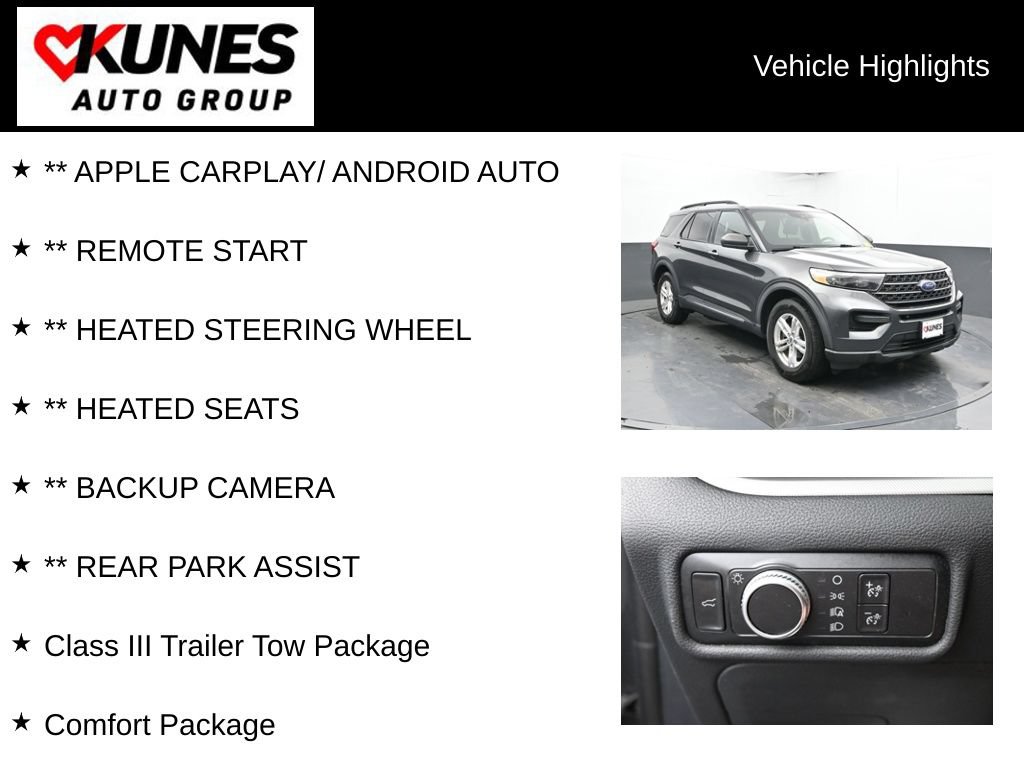 Used 2020 Ford Explorer XLT w/ Comfort Package AWD/4WD image 2