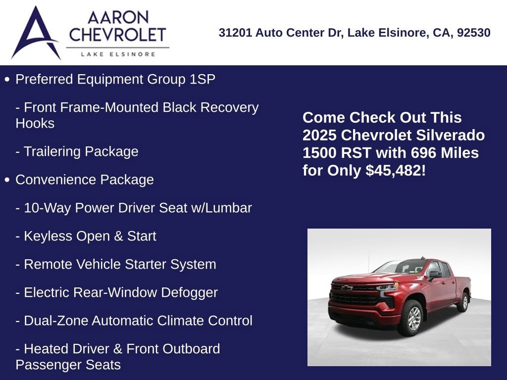 Used 2025 Chevrolet Silverado 1500 RST w/ Z71 Off-Road Package image 20