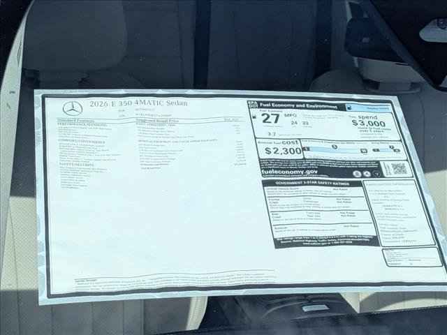 New 2026 Mercedes-Benz E 350 4MATIC Sedan image 17