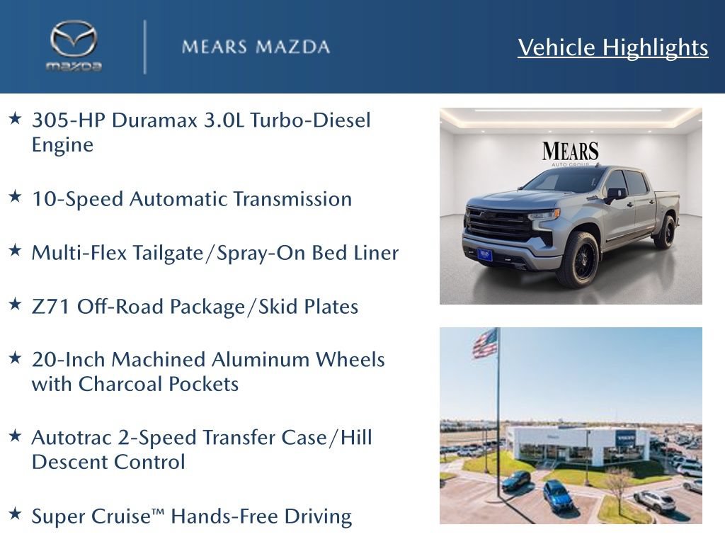 Used 2024 Chevrolet Silverado 1500 High Country w/ Technology Package AWD/4WD image 2