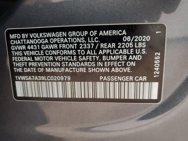 Used 2020 Volkswagen Passat 2.0T SE image 31