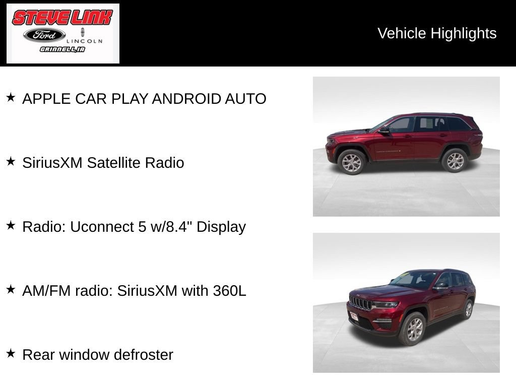Used 2022 Jeep Grand Cherokee Limited AWD/4WD image 7