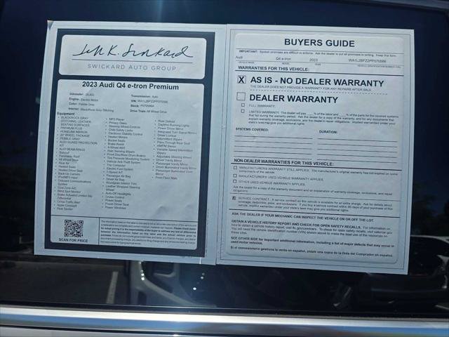 Used 2023 Audi Q4 e-tron Premium Plus w/ Premium Plus AWD/4WD image 17