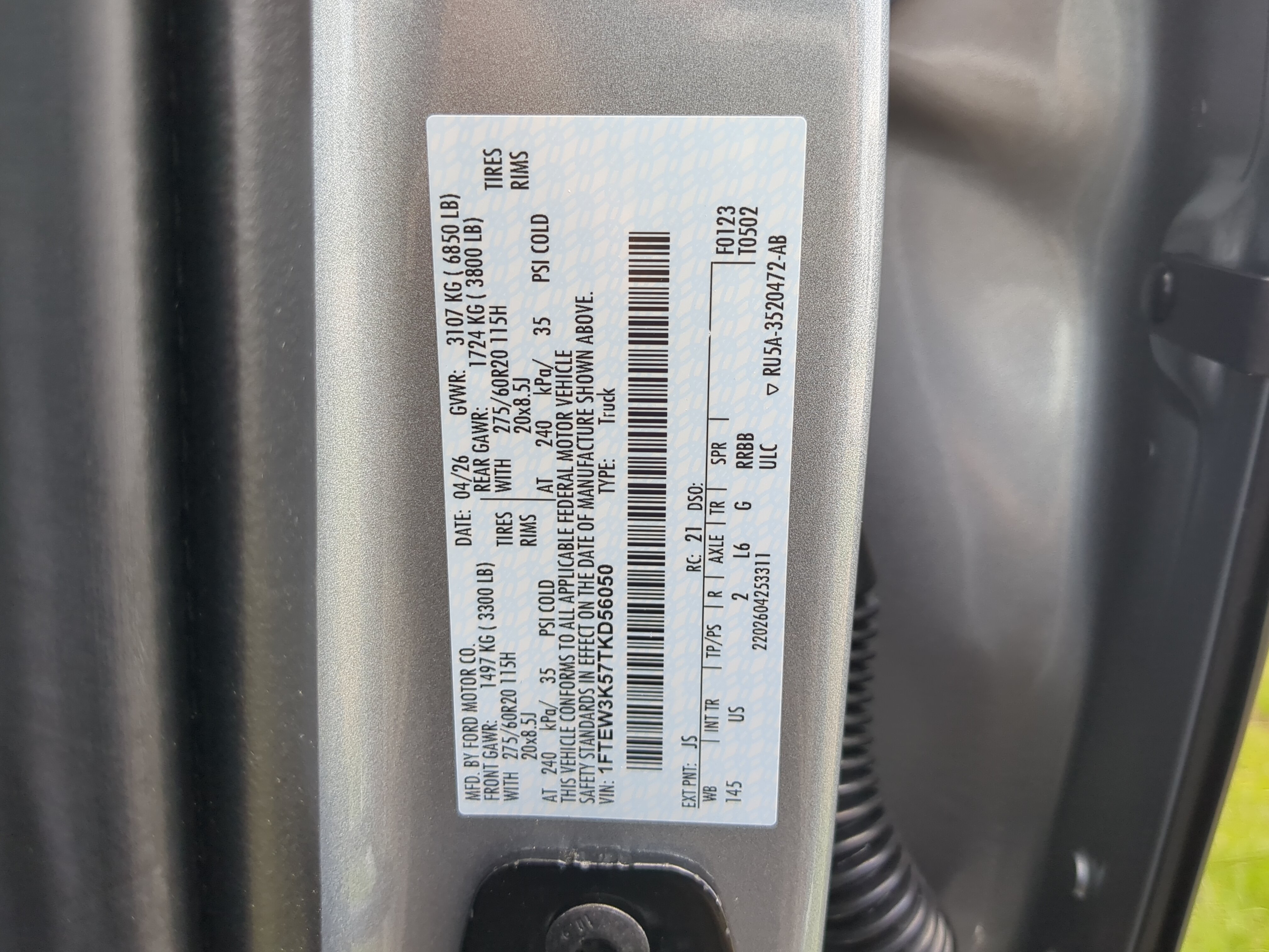 New 2026 Ford F150 XLT w/ Equipment Group 302A MID RWD image 27