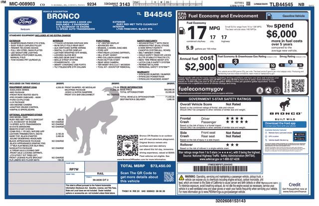New 2026 Ford Bronco Badlands w/ Wildtrak Package AWD/4WD image 28