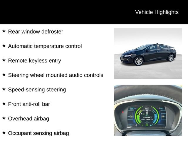 Used 2018 Chevrolet Volt Premier w/ Driver Confidence Package image 15