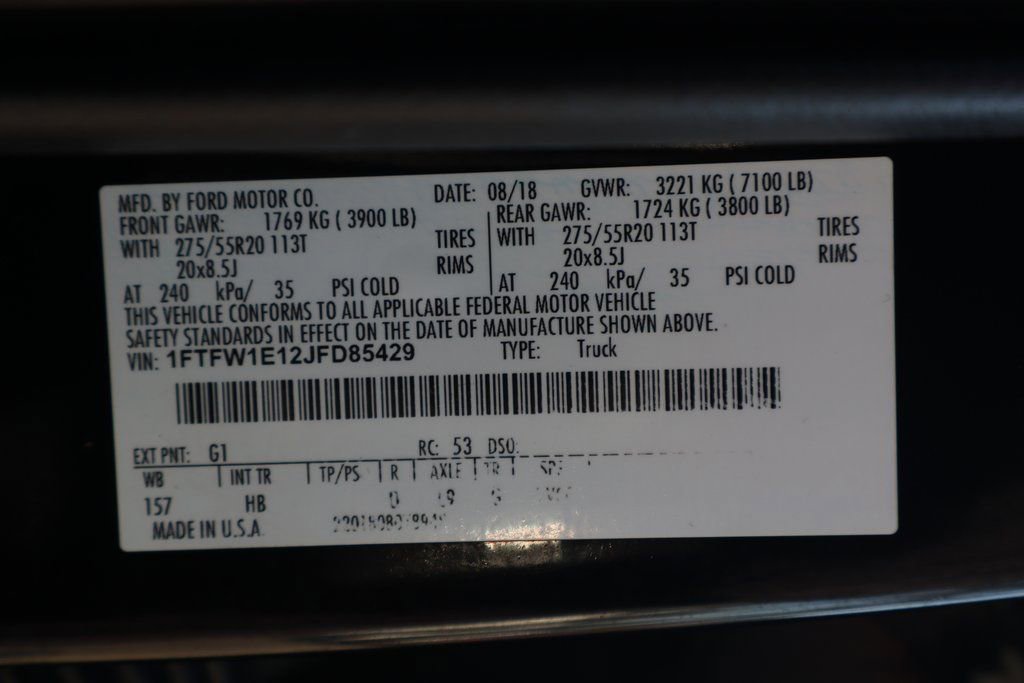 Used 2018 Ford F150 Lariat w/ Equipment Group 502A Luxury image 59